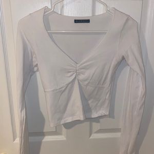 White long sleeve Brandy Melville top